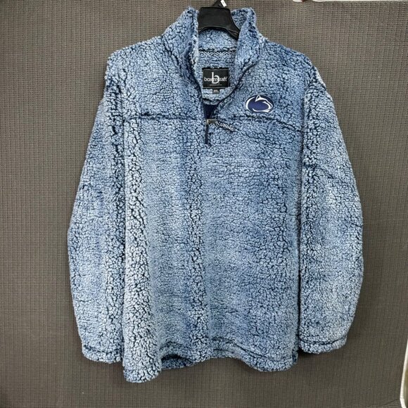 Boxercraft Womens Size 2XL Penn State Nittany Lions Blue Sherpa Pullover Jacket - Picture 1 of 8
